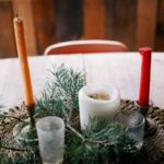 Decoração de mesa de natal