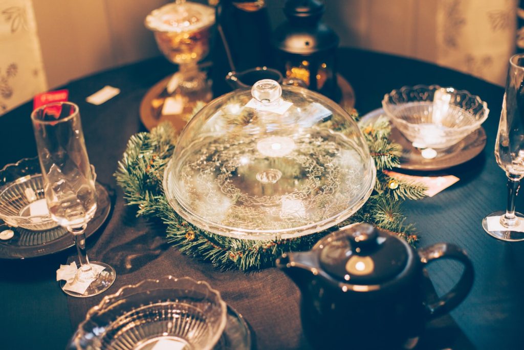 Decoração de mesa de natal