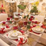 Decoração de mesa de Natal