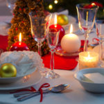 Decoração de mesa de Natal