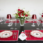 Decoração de mesa de Natal