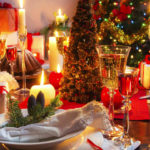 Decoração de mesa de Natal