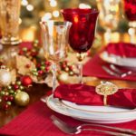 Decoração de mesa de Natal