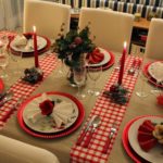 Decoração de mesa de Natal