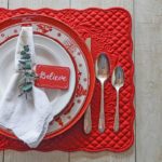 Decoração de mesa de natal