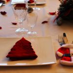Decoração de mesa de natal