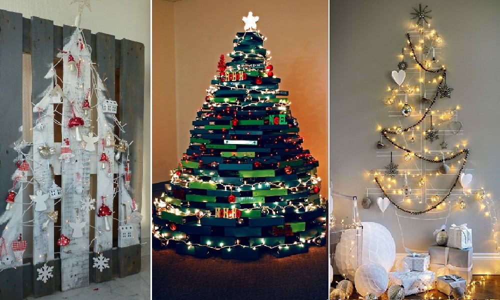 Decoração de Natal simples e bonita para casas, escritórios ou escolas