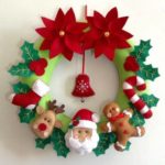 Guirlanda de Natal em feltro