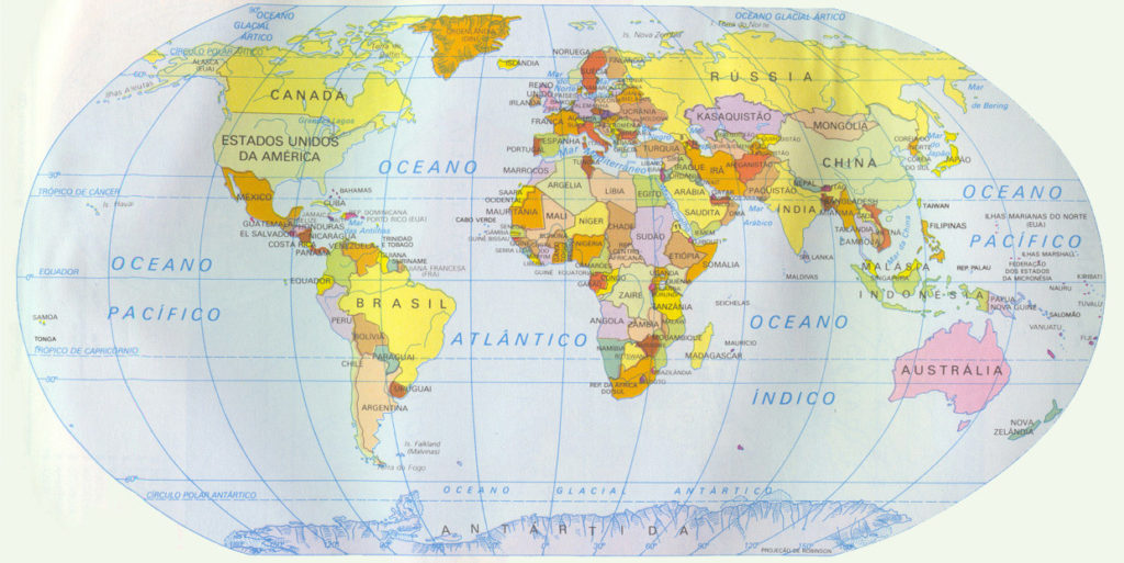Mapa mundi países