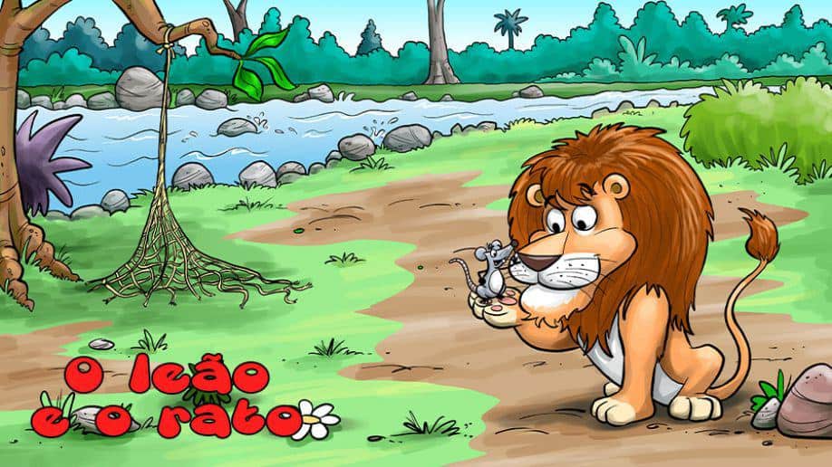 Fábula: O Leão e o Ratinho - Desenho livre - Atividade Educativa