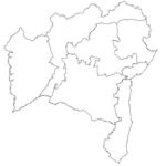 mapa da Bahia para colorir