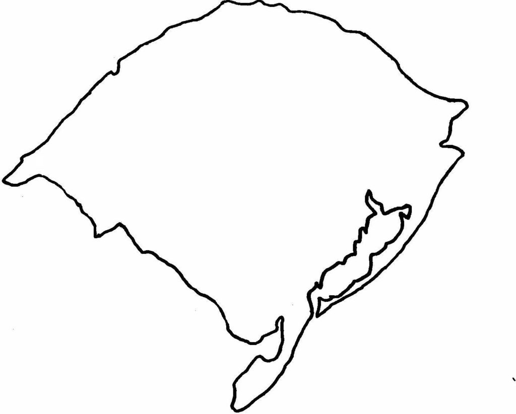 mapa rio grande do sul para pintar