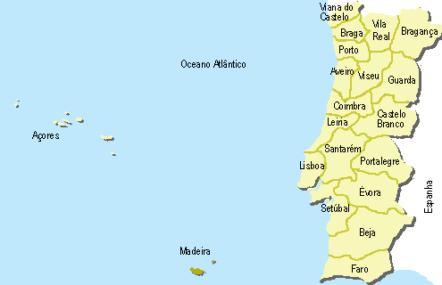 Mapa de Portugal: Lista de Distritos, Tipos de mapa e Curiosidades 