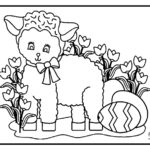 Símbolos da Páscoa para colorir