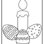 Símbolos da Páscoa para colorir
