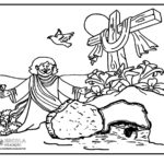 Símbolos da Páscoa para colorir