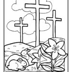 Símbolos da Páscoa para colorir