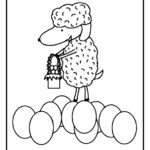 Símbolos da Páscoa para colorir