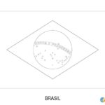 Bandeira do Brasil para colorir