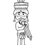Dia do Índio para colorir