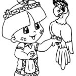 Dia do Índio para colorir