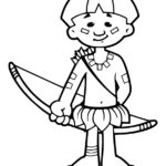 Dia do Índio para colorir