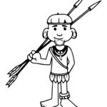 Dia do Índio para colorir