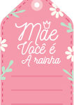 Tag Dia das Mães para imprimir