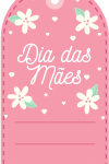 Tag Dia das Mães para imprimir