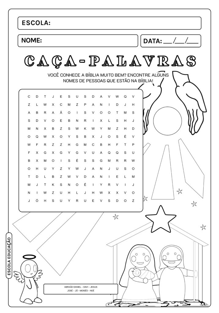 Caça-palavras inéditos para imprimir