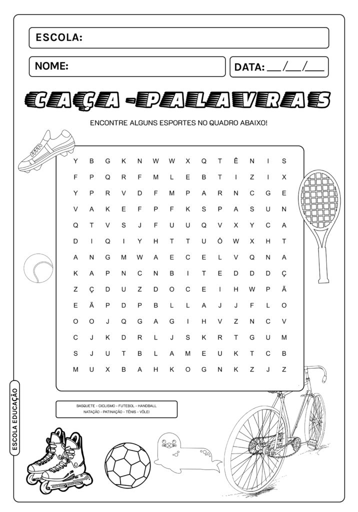 Caça-palavras inéditos para imprimir