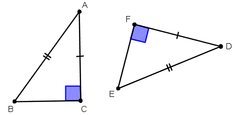 Congruência de triângulos retângulos