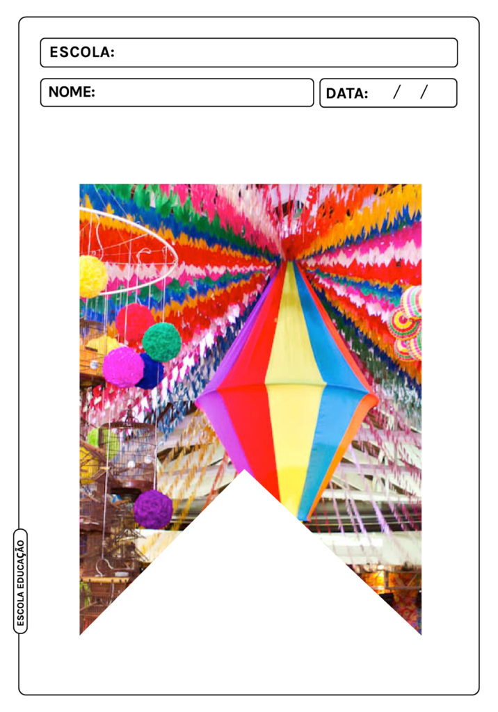 Bandeirinhas de festa junina para imprimir