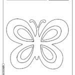 Borboleta para colorir