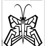 Borboleta para colorir