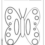 Borboleta para colorir