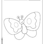 Borboleta para colorir