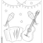 Desenhos de festa junina para colorir