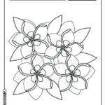 Flor para colorir