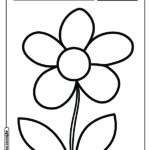 Flor para colorir