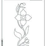 Flor para colorir