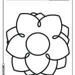 Flor para colorir