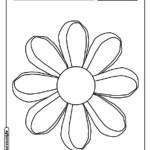 Flor para colorir
