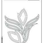 Flor para colorir