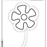 Flor para colorir