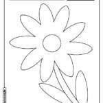 Flor para colorir
