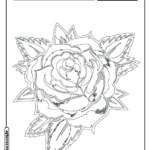Flor para colorir