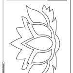 Flor para colorir