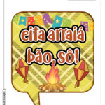 Plaquinhas de Festa Junina