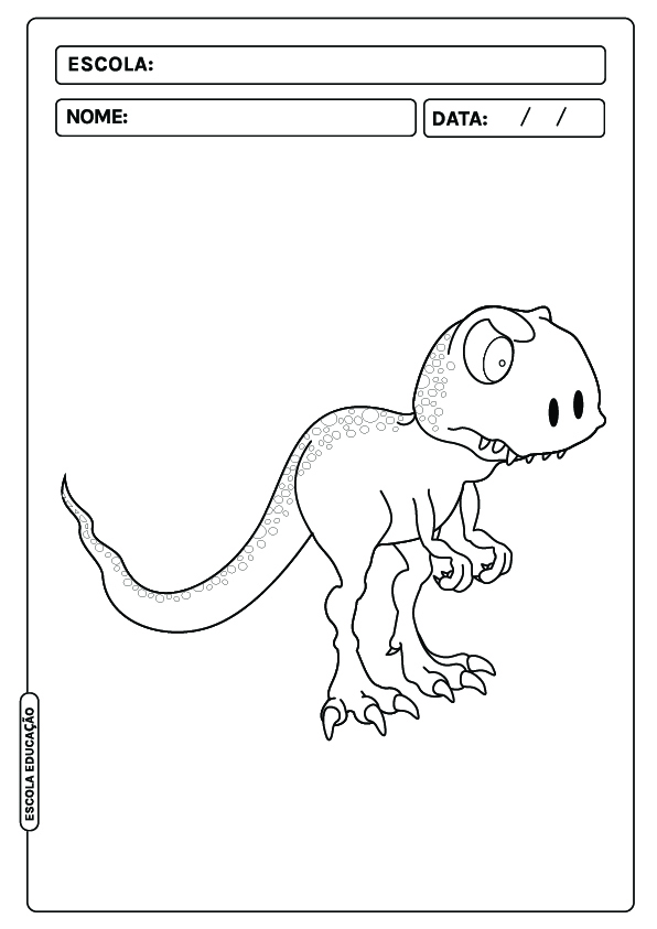 Dinossauro para colorir